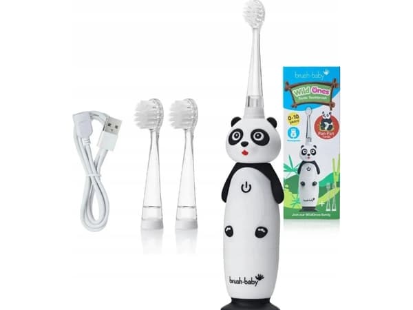 Brush-baby WildOnes Panda Vit tandborste