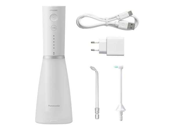 Panasonic EW-DJ86, 0,2 l, Vit, Trådlös mundusch, Ultraljudstandborste, Batteri, 100 - 240 V
