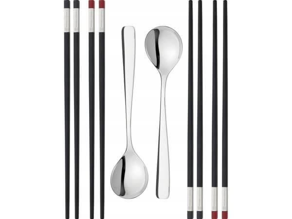 ZWILLING 39180-001-0, Spisepinnesett, Sort, Rustfritt stål, Plast, 10 stykker, 212 mm, 44 mm
