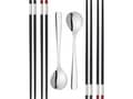 Miniatyrbilde 3 av 3: ZWILLING 39180-001-0, Spisepinnesett, Sort, Rustfritt stål, Plast, 10 stykker, 212 mm, 44 mm