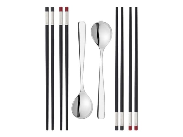ZWILLING 39180-001-0, Spisepinnesett, Sort, Rustfritt stål, Plast, 10 stykker, 212 mm, 44 mm