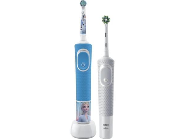 Oral-B sähköhammasharja | D100 Kids Frozen + Vitality Pro D103 | Ladattava | Aikuiset ja lapset | Mukana olevien harjanpäiden määrä 2 | Hampaiden har