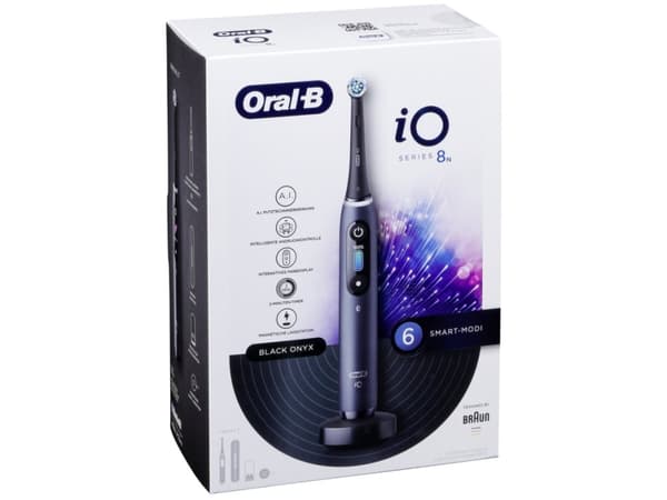 Oral-B iO 4210201363095, Aikuinen, Pyörivä hammasharja, Päivittäinen käyttö, Syväpuhdistus, Ienhoito, Herkkä, Valkaisu, Musta, Musta, Pyöreä
