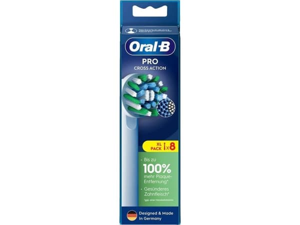 Oral-B CrossAction , 8 styck, Vit, 3 månad (er), Oral-B, Låda