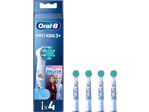 Oral-B Kids Pro 3+, 4 styck, Vit, Frost, 3 År, Blåsa