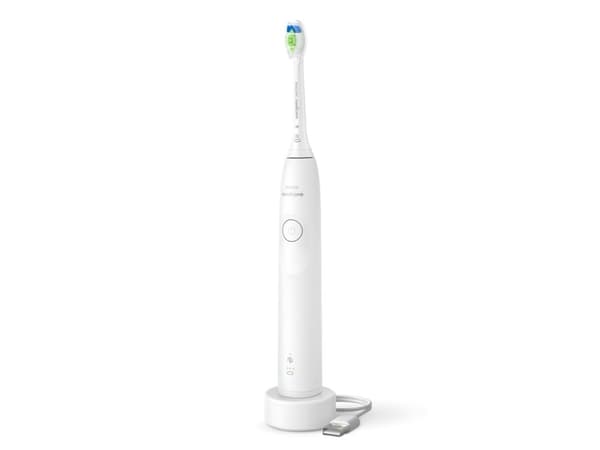Philips 5300 series 5300 HX7108/01 Rechargeable Sonic Toothbrush, Adult, Sonic toothbrush, Daily care, 62000 movements per minute, White, 2 min, 4 x