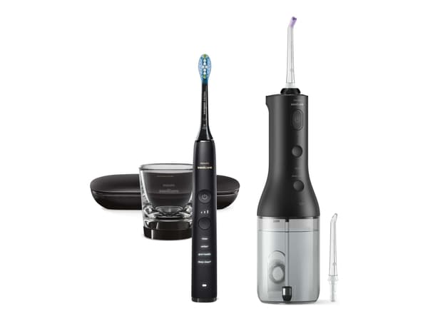 Philips Sonicare DiamondClean 9000 HX3886 - Tannbørste/oralskyller - trådløs - svart