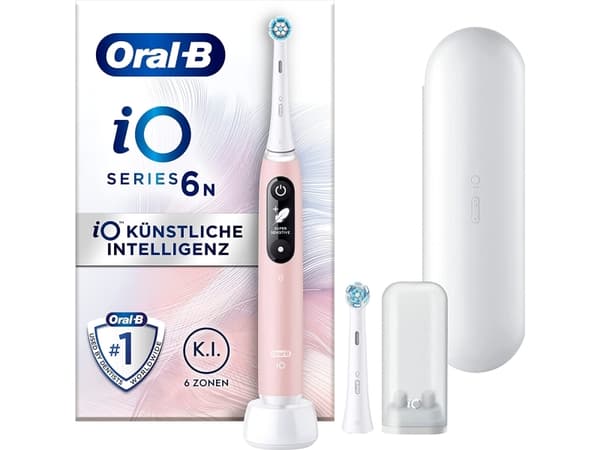 Oral-B Electric Toothbrush | iO Series 6 | Rechargeable | For adults | Number of brush heads included 1 | Number of teeth brushing modes 5 | Pink