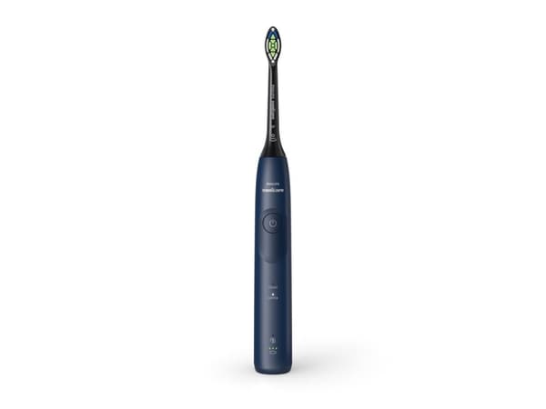 Philips 5500 HX7119/01 Uppladdningsbar sonisk tandborste, vuxen, sonisk tandborste, daglig vård, blekning, 62000 rpm minut, Marinblå, Vit, 2 min, 4 x