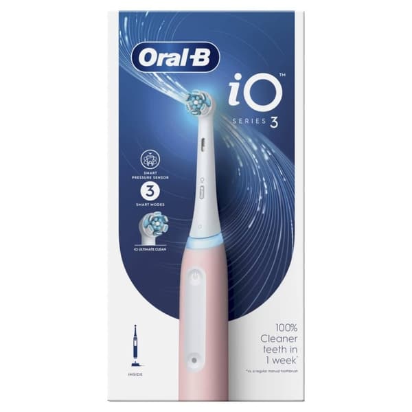 Oral B iO Series 3 Eltandborste, Blush Pink