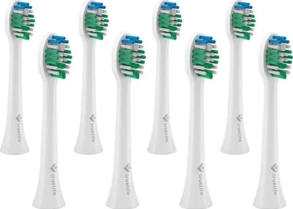 TrueLife SonicBrush Tannbørste kompakte hoder, hvit standard 8-pak