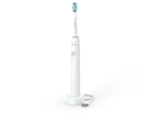 Philips 1100 Series HX3641/02 Sonic elektrisk tannbørste, Voksen, Sonik tannbørste, Daglig stell, Grå, Hvit, 2 min, Batteri