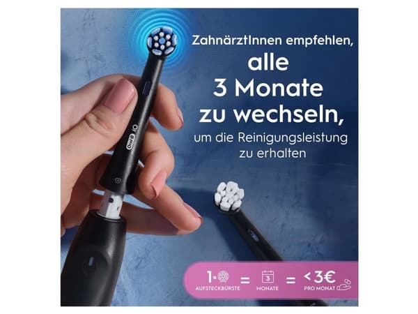 Oral-B 194631, 4 stk, Sort, 3 måned(er), Oral-B