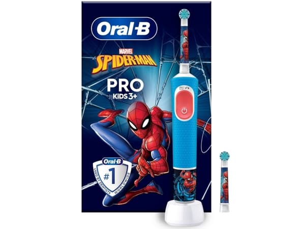 Eltandborste Vitality Pro Kids Spiderman + Extra Refill