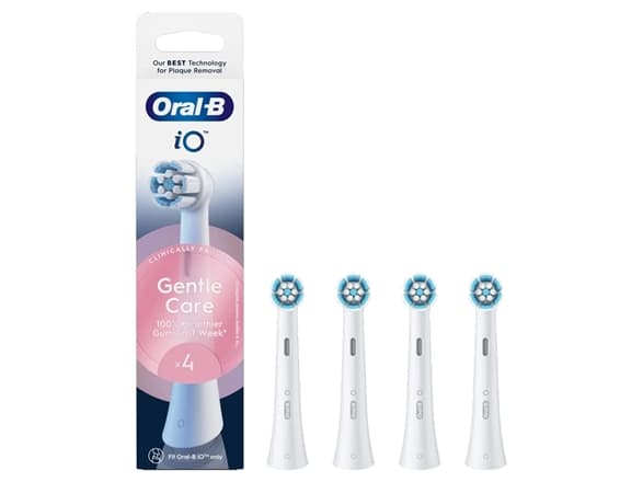 Oral-B Replaceable toothbrush heads | iO Gentle Care | Heads | For adults | Number of brush heads included 4 | Number of teeth brushing modes Does no