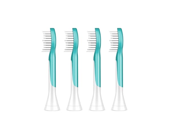 Philips Sonicare For Kids For Kids HX6044/90 4-pack borsthuvuden, 4 styck, Blå, Vit, 3 månad (er), Mjuk, 62000 rörelser per minut, 7 År