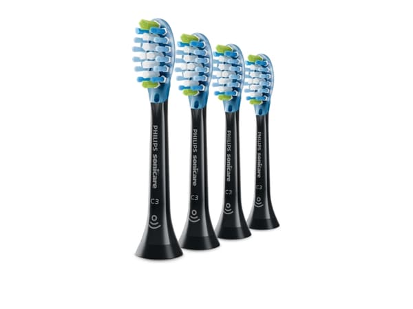 Philips Premium All-in-One HX9094/88 4-pack borsthuvuden, 4 styck, Svart, 3 månad (er), Mjuk, 62000 rörelser per minut, Philips