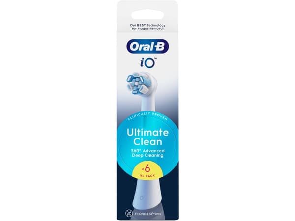 Oral-B Replaceable toothbrush heads | iO UltimateClean | Heads | For adults | Number of brush heads included 6 | White