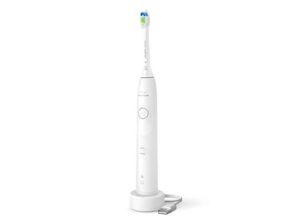 Philips 5500 HX7110/01 Genopladelig sonisk tandbørste, Voksen, Sonisk tandbørste, Blegning, 62000 Omdrejninger pr. minut, Hvid, Hvid