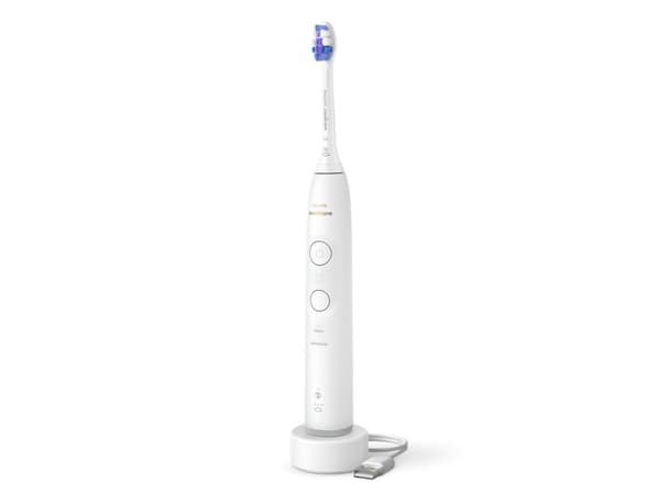Philips Series 6100 HX7400/01 Rechargeable Sonic Electric Toothbrush, Adult, Sonic toothbrush, Daily care, Sensitive, 62000 movements per minute, Whi