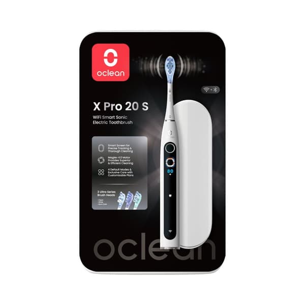 Oclean Elektrisk Tandborste X Pro 20 Set Vit