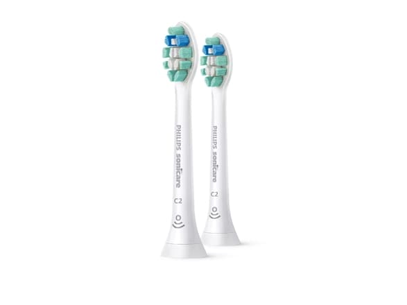 Philips Sonicare C2 HX9022 Optimal Plaque Defence - Extra tandborsthuvud - till tandborste - vit (paket om 2)