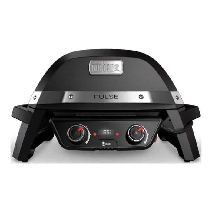 WEBER Pulse 2000 sähkögrilli - emaloitu valuteräs - musta