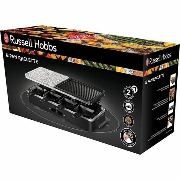 Stekbord Russell Hobbs Raclette Svart