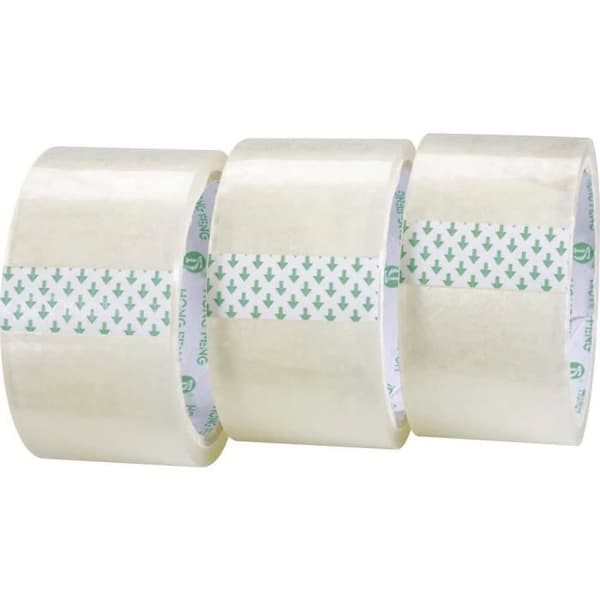 Förpackningstejp TOOLCRAFT 1563956 transparent (L x B) 50 m x 48 mm akryl 3 rulle(r)