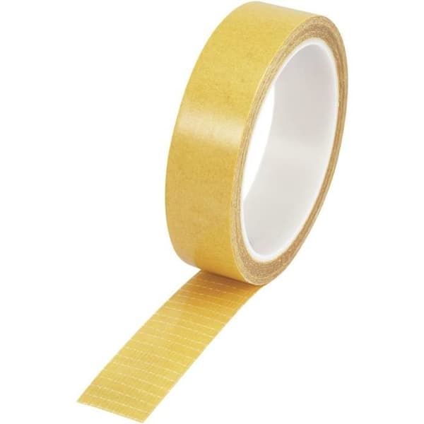 Toolcraft dubbelsidig tejp Klar (L x B) 10 mx 25 mm Innehåll: 1 rulle (n)