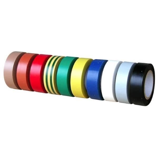 Flerfärgad elektrikers PVC-tejp - OUTIFRANCE - 10 m x 15 mm - Elektrisk isolering