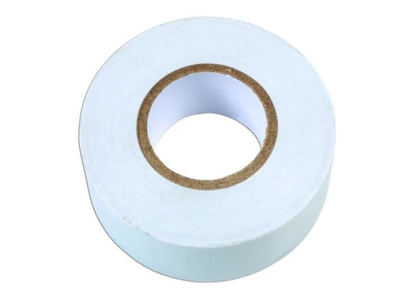 Elastiskt elektriskt tejp Connect - 30381 - 19 x 20 m Isolerande PVC-tejp Vit Pack om 10