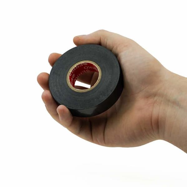 Elastisk tejp elektricitet Erko - TPVC19-20-SVART/1
