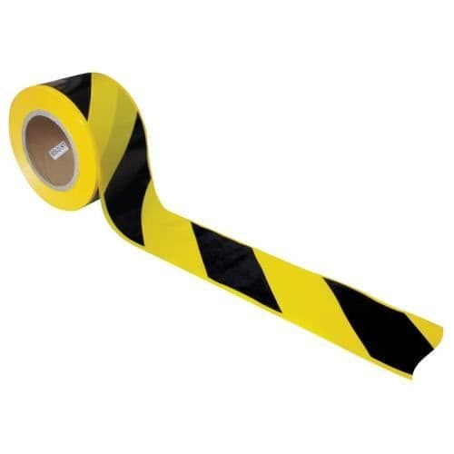 Tejp - KSTOOLS - 50mm x 100M - PVC - Svart och gul