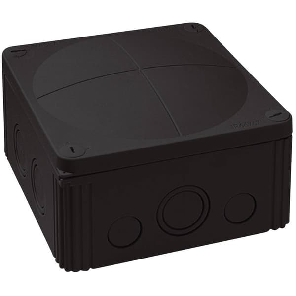 Wiska Combi 1010/leer/S Avgreningsbox (L x B x H) 140 x 140 x 82 mm Svart IP66/IP67 1 st