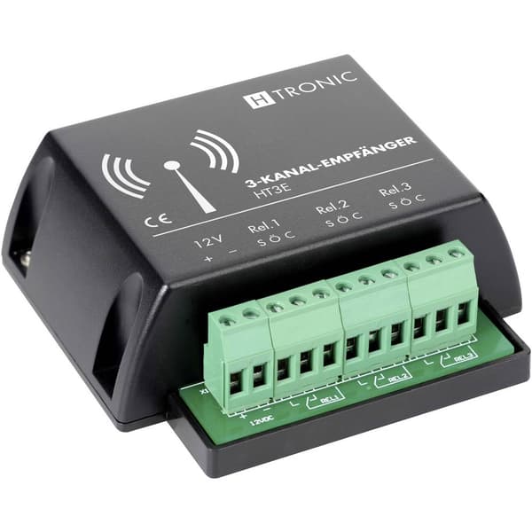 H-Tronic HT3E Radiomottagare 3 kanaler Frekvens: 868.35 MHz 12 V/DC