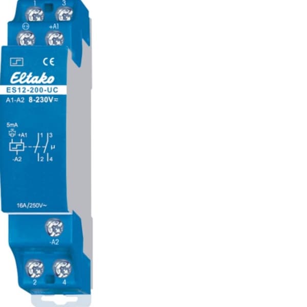 Strömstötsrelä DIN-skena Eltako ES12DX-UC 1 NO 230 V/DC, 230 V/AC 16 A 2000 W 1 st