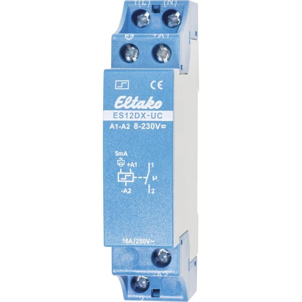 Strömstötsrelä DIN-skena Eltako ES12DX-UC 1 NO 230 V/DC, 230 V/AC 16 A 2000 W 1 st