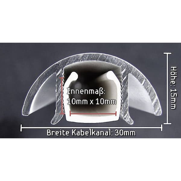 Alunovo MWE-100 Kabelkanal (L x B x H) 1000 x 30 x 15 mm 1 st Matt vit