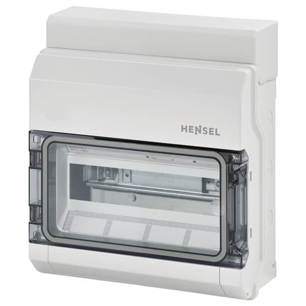 Hensel 6100000 KV 9112 Normkapsling Utanpåliggande Moduler totalt = 12 Antal serier = 1 Innehåll 1 st