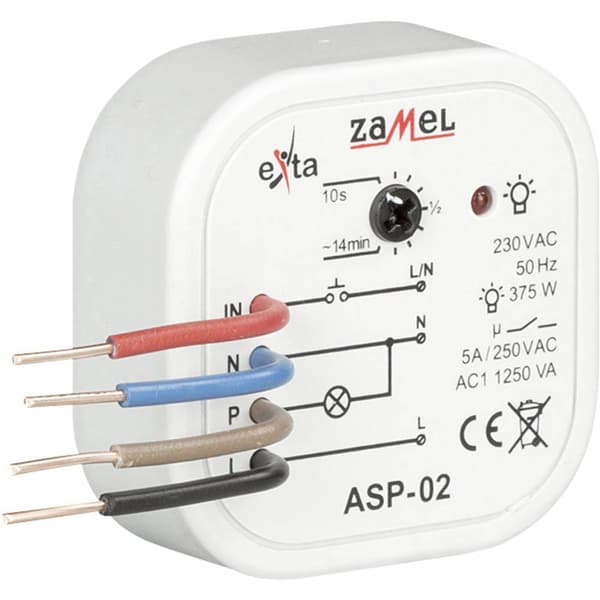 Zamel ASP-02 Trappautomat Inbyggnad 230 V