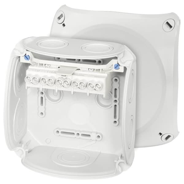 Hensel DK 0606 G Avgreningsbox (L x B x H) 77 x 130 x 130 mm Grå-vit (RAL 7035) IP66 1 st