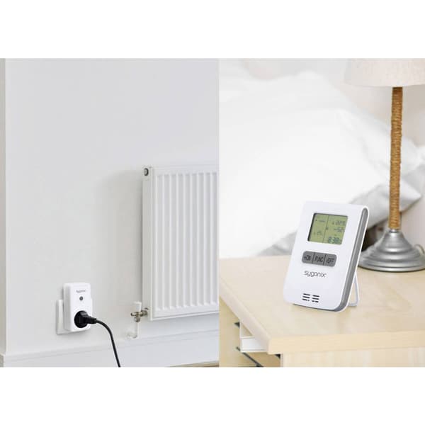 RS2W SY-RS2W-S1 Elementreglering, set Trådlös Mellanplugg Bryteffekt (max.) 3500 W Trådlös - Sändare räckvidd max. 150