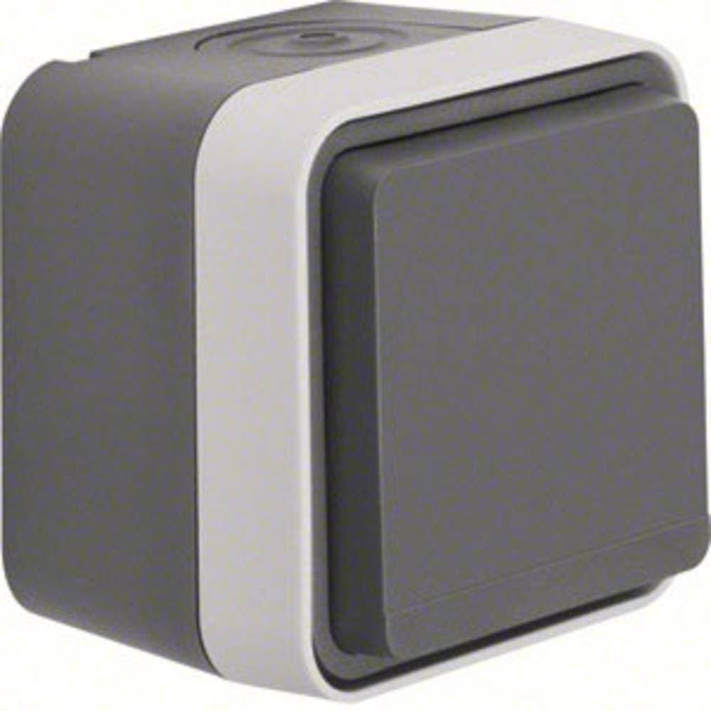 Berker Vägguttag lock Utanpåliggande W.1 Grå, Ljusgrå 47633505