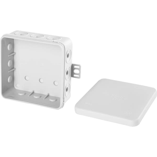 F-Tronic E113 Avgreningsbox (L x B x H) 85 x 85 x 40 mm Ljusgrå IP54 10 st