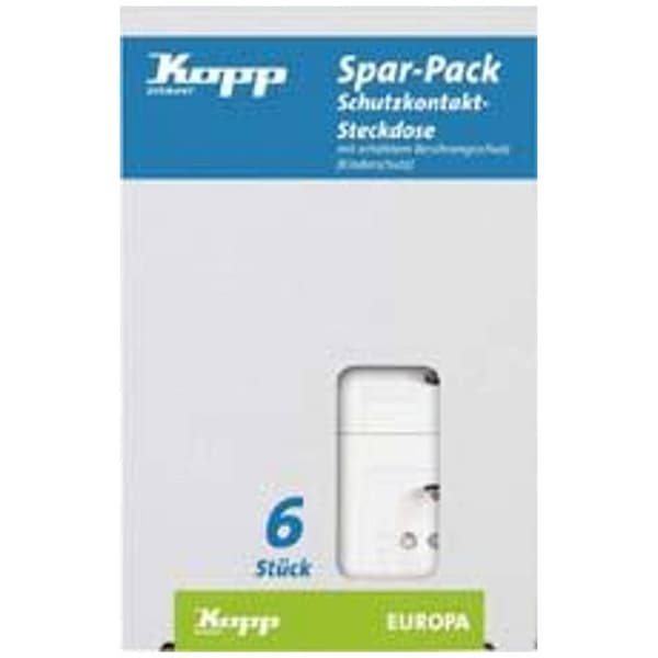 Kopp Insats Vägguttag Europa Arktisvit, Matt 112613086 1 st
