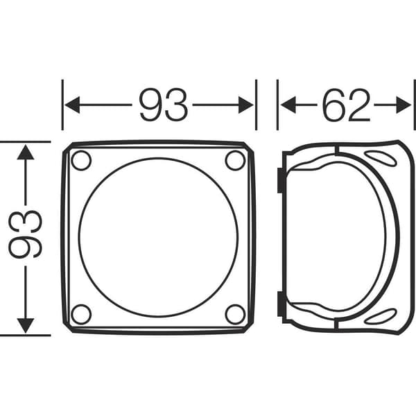 Hensel KF 0200 G Avgreningsbox (L x B x H) 62 x 93 x 93 mm Grå-vit (RAL 7035) IP66, IP67, IP69 1 st