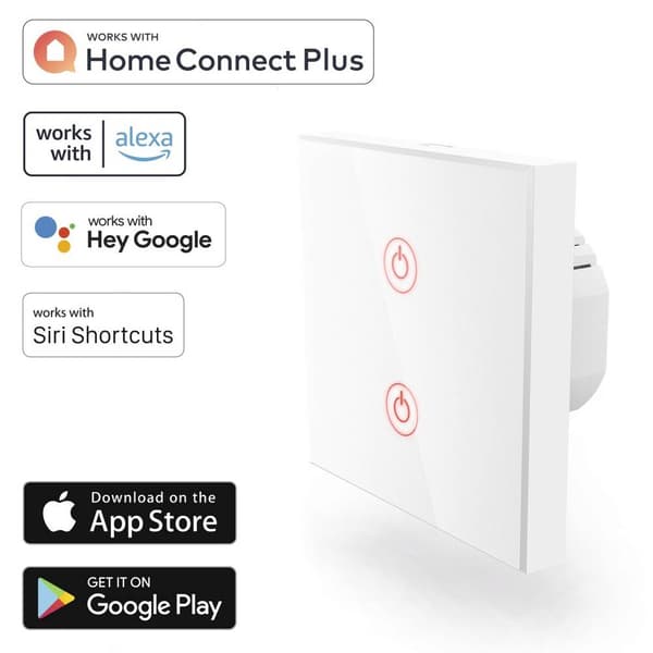 Hama Wi-Fi Väggströmbrytare Alexa, Google Home