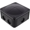 Miniatyrbild 1 av 2: Wiska COMBI 607/5/S Avgreningsbox (L x B x H) 110 x 110 x 66 mm Svart (RAL 9005) IP66/IP67 1 st