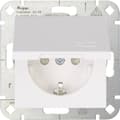 Miniatyrbild 2 av 2: Kopp 1x Insats Vägguttag lock HK 07 Renvit 940129002 1 st
